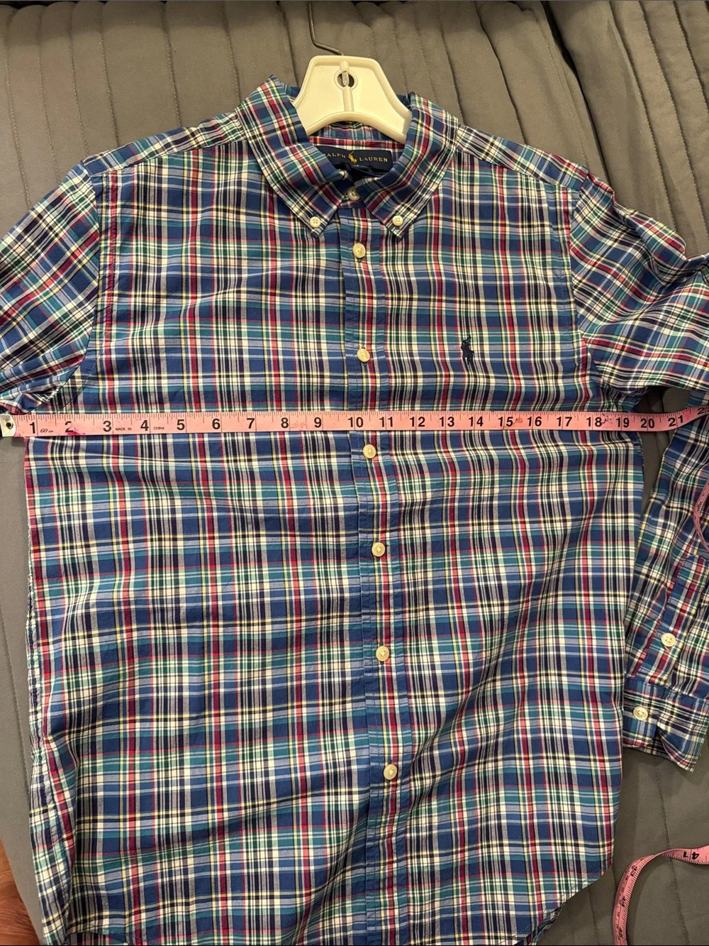 Ralph Lauren Blue Plaid Button-Down Shirt - Men